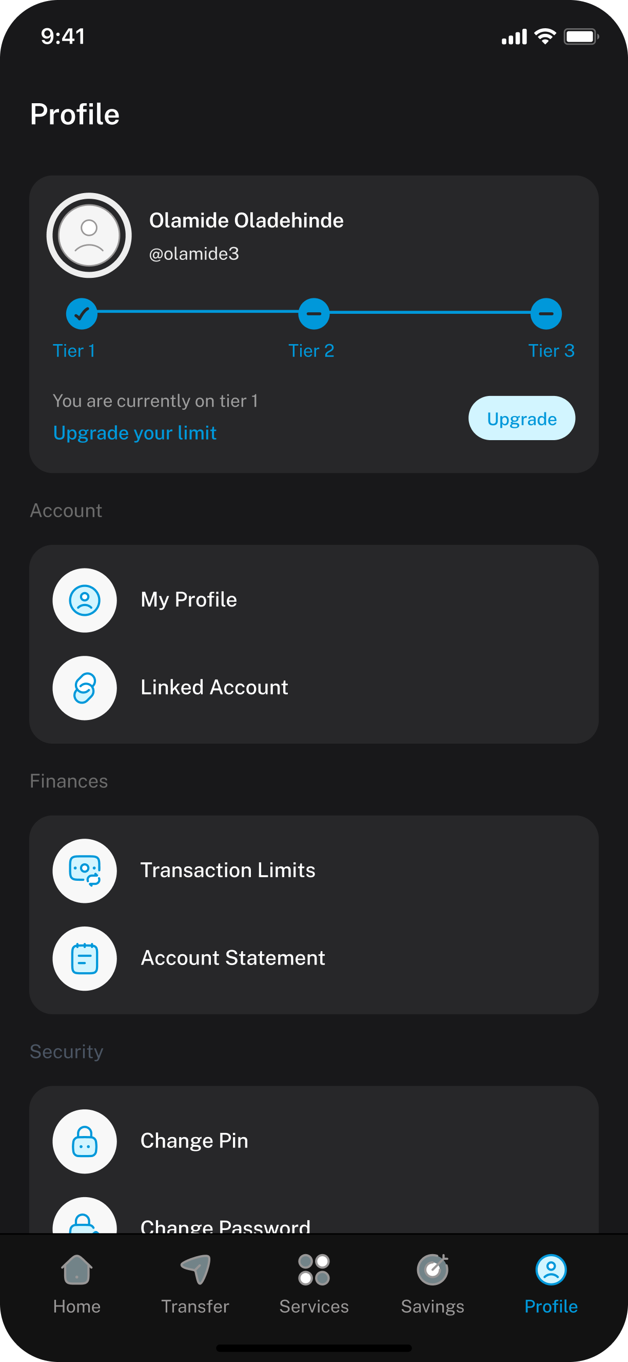 Manage account from any browser